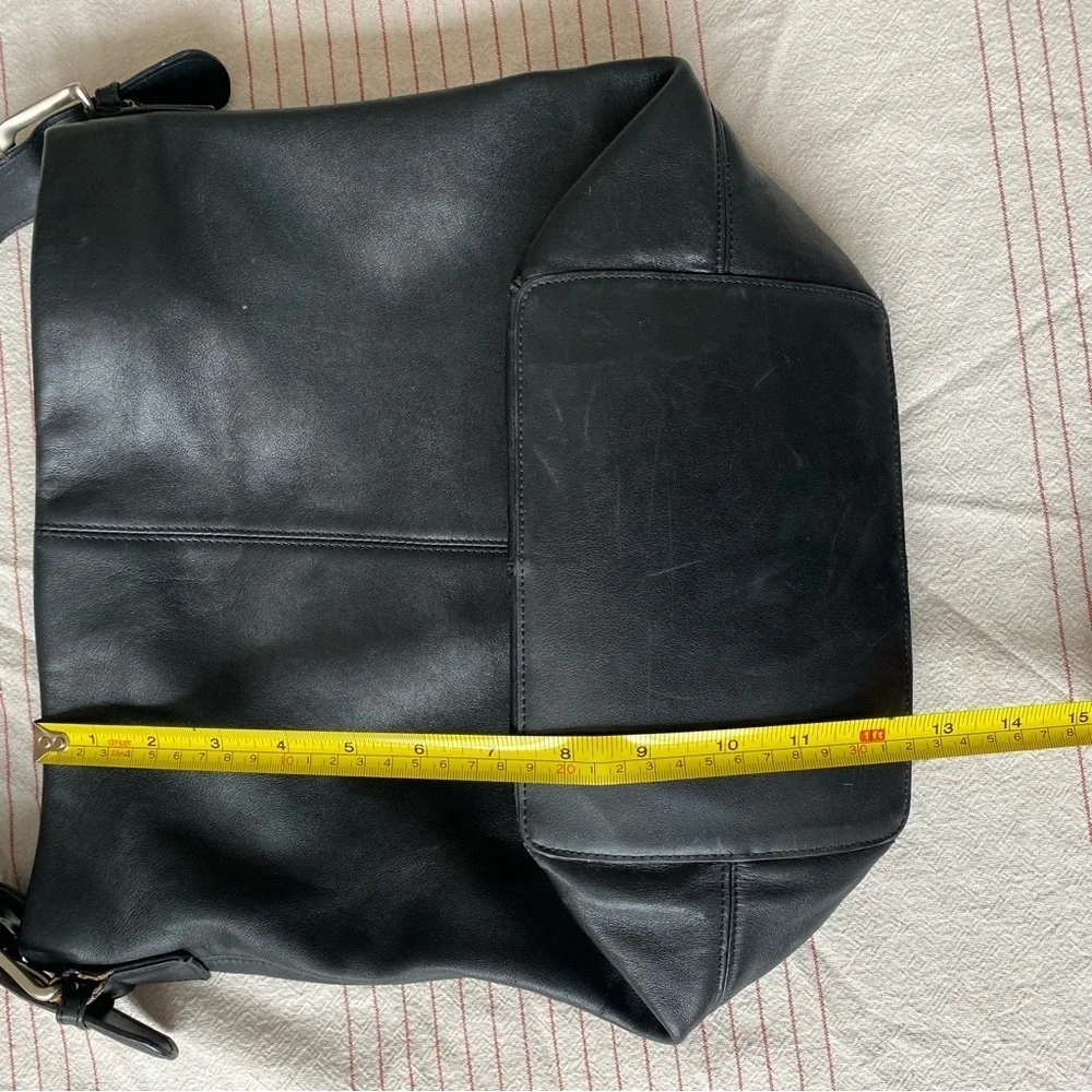 Black Leather Shoulder Bag Crossbody Bag real leather Eddie Bauer